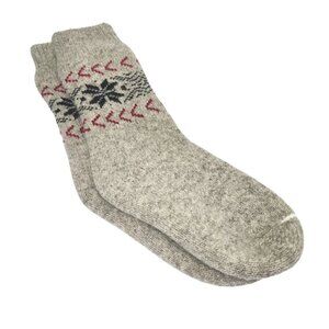 J.B. Field's Women's 40 Below Wool Thermal Winter Sock - Snowflake Pattern